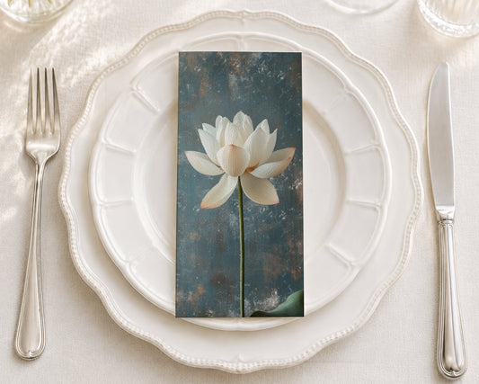 White Lotus - Printed Guest Towel