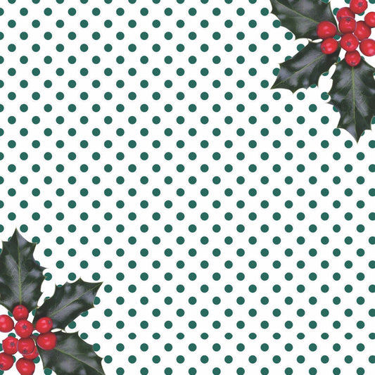 Holly Jolly Christmas Charger - (SQUARE)
