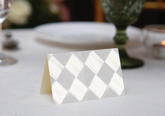 Harlequin Gray Place Cards