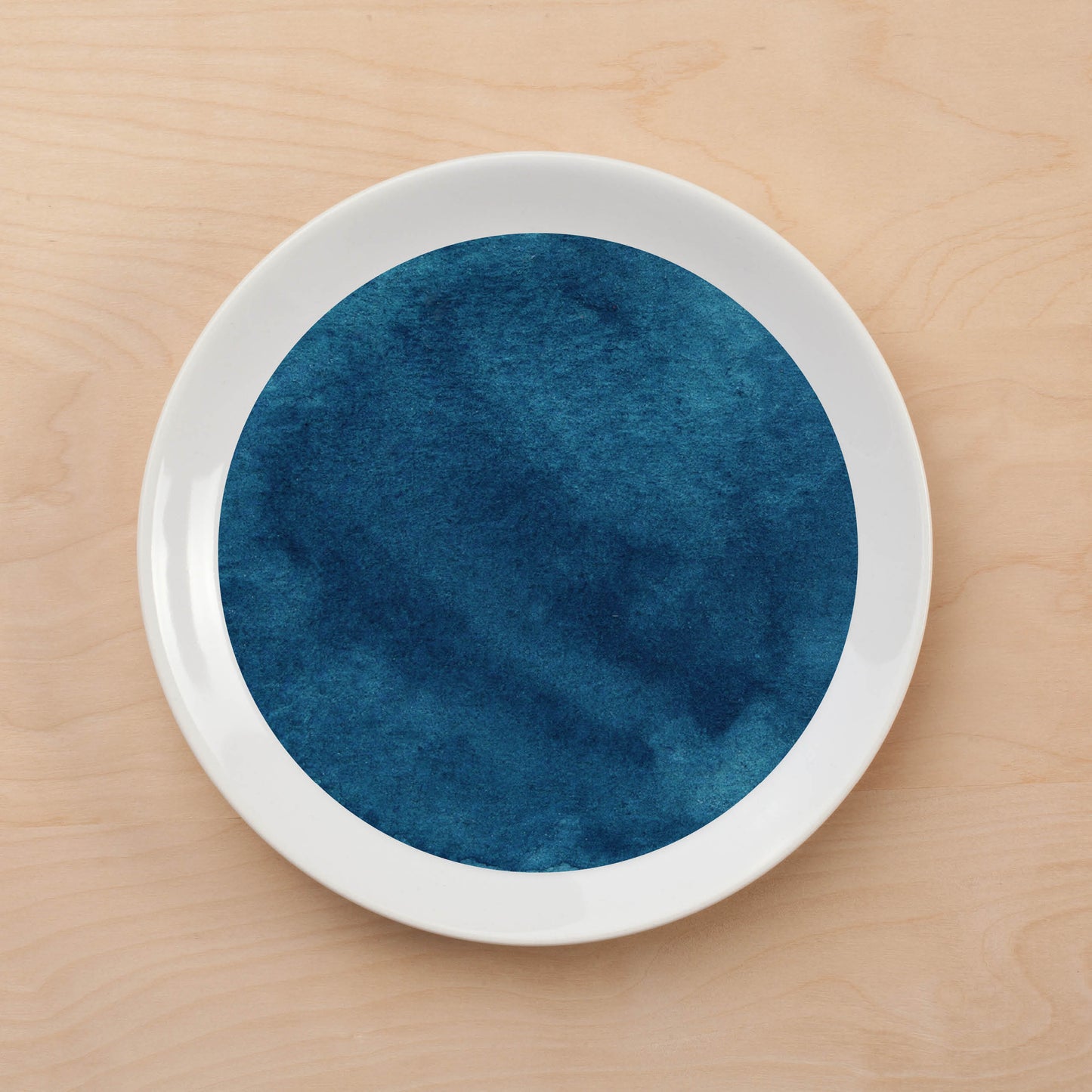 Watercolor Teal Plate Accent