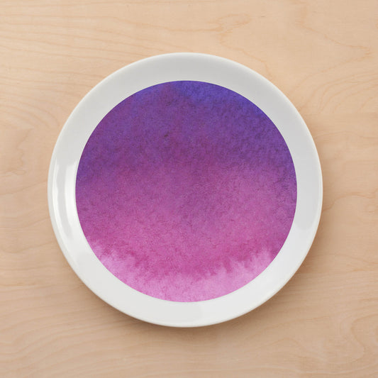 Watercolor Purple Plate Accent
