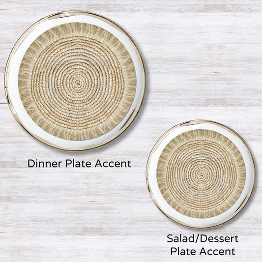Woven Natural Plate Accent
