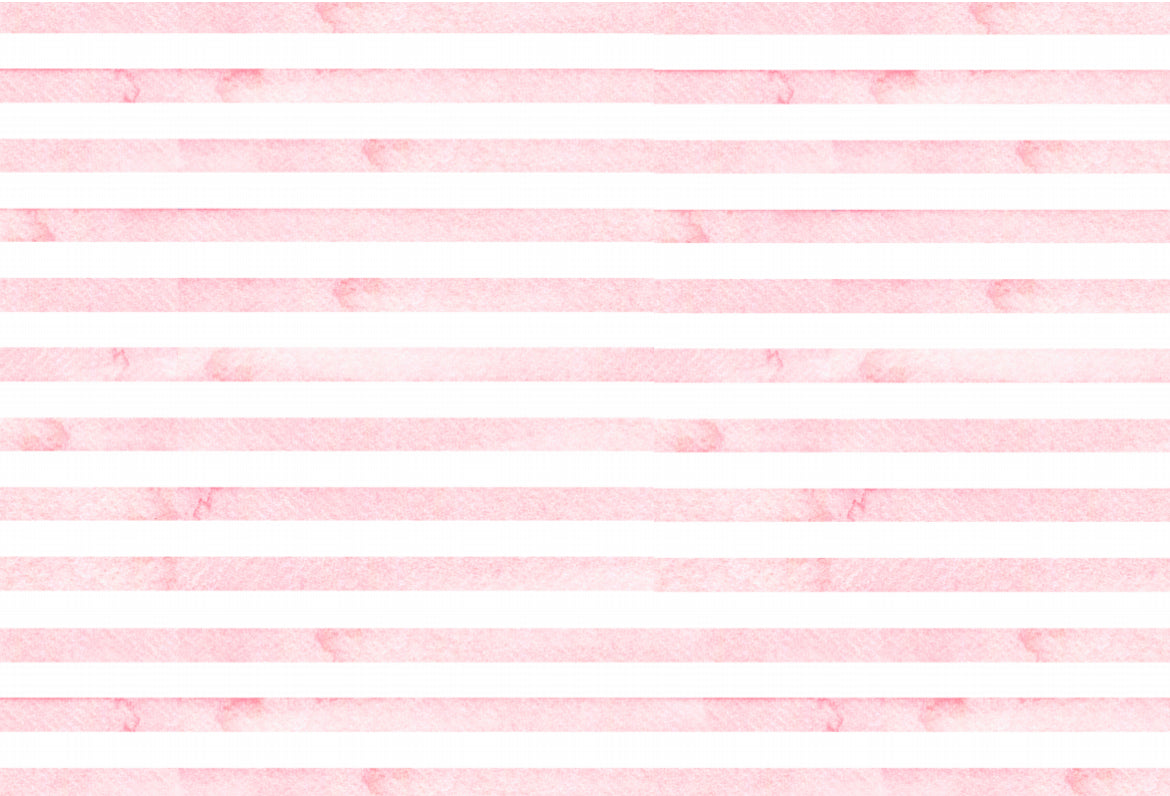 Watercolor Stripe Pink - Placemat