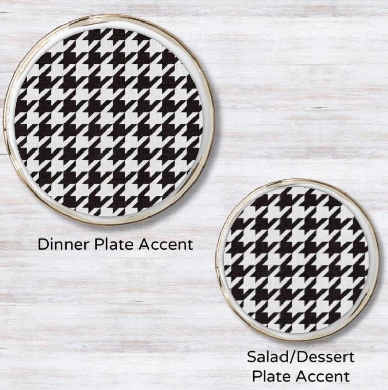 Houndstooth Plate Accent