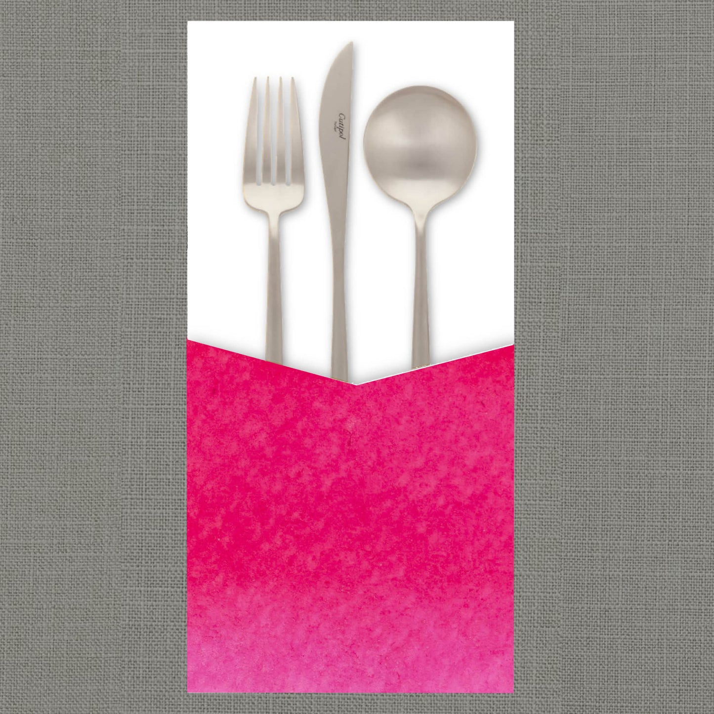 Watercolor Fuschia - Cutlery Pouch