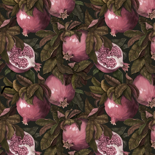 Pomegranate Foliage Pink Charger - (SQUARE)