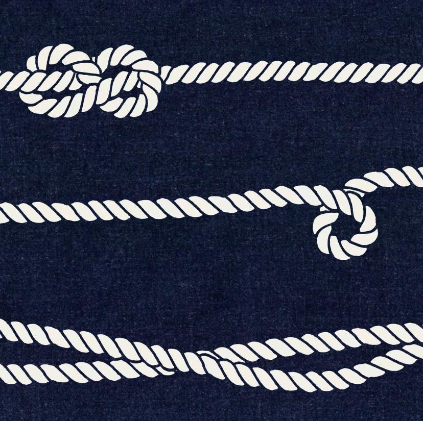Nautical Mile Navy Charger - (SQUARE)