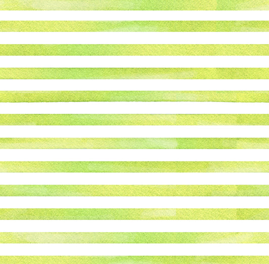 Watercolor Stripe Green Charger - (SQUARE)