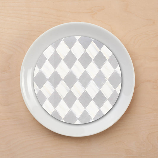 Harlequin Gray Plate Accent
