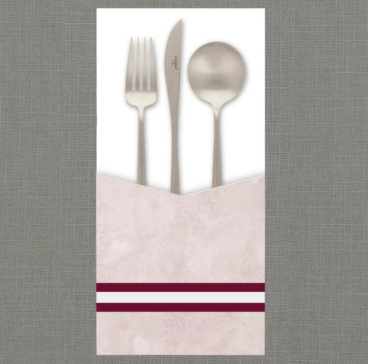 Watercolor Border Pink  - Cutlery Pouch