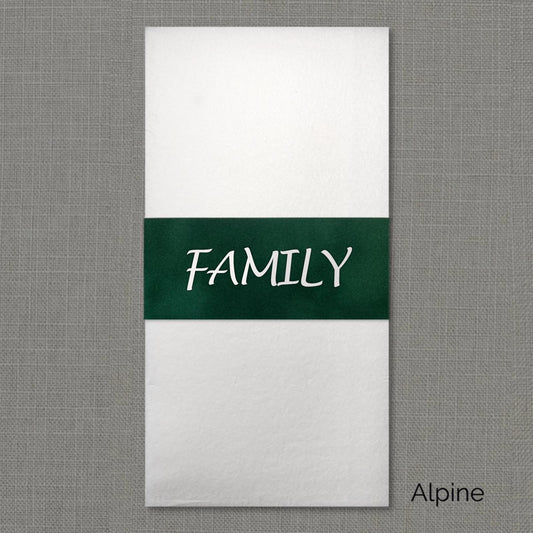 Family Velvet Napkin Wrap