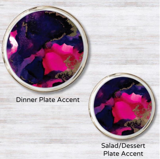 Swirl Pink - Black Plate Accent