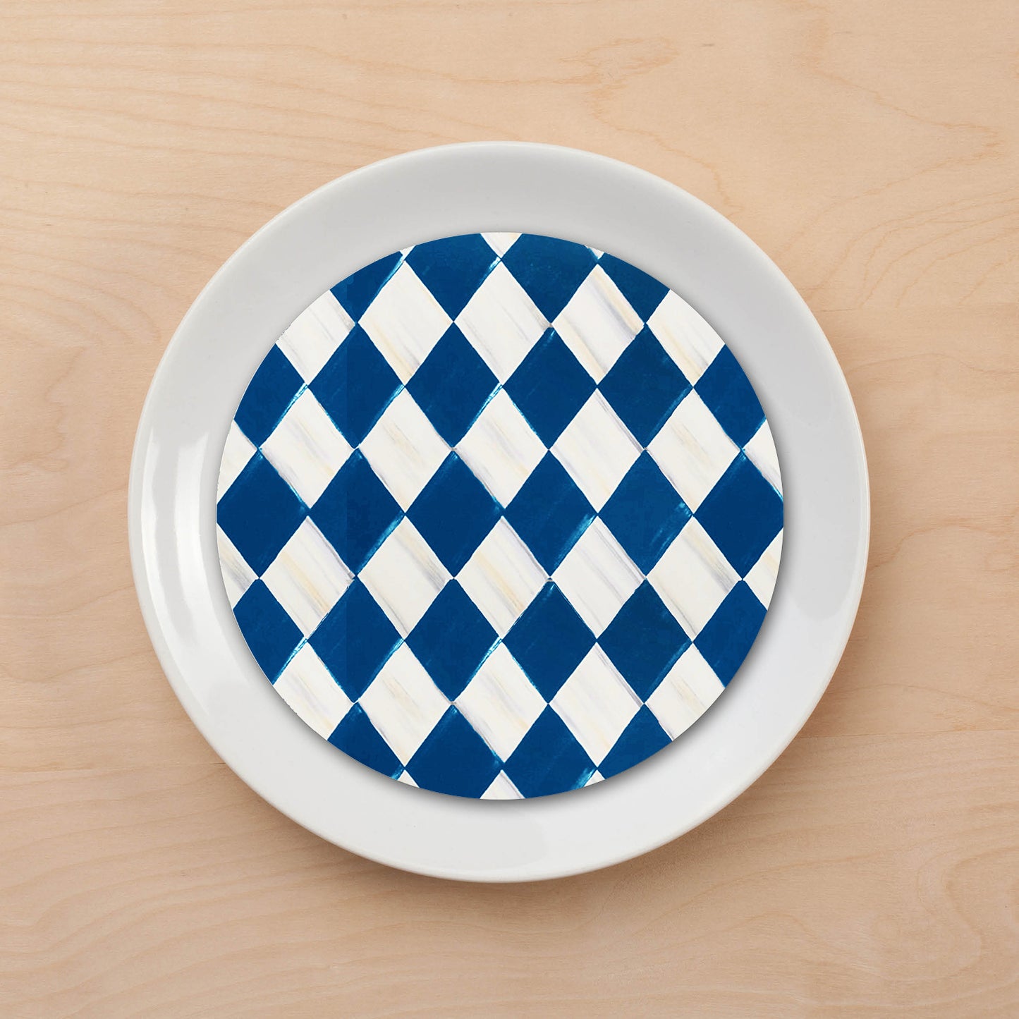 Harlequin Blue Plate Accent