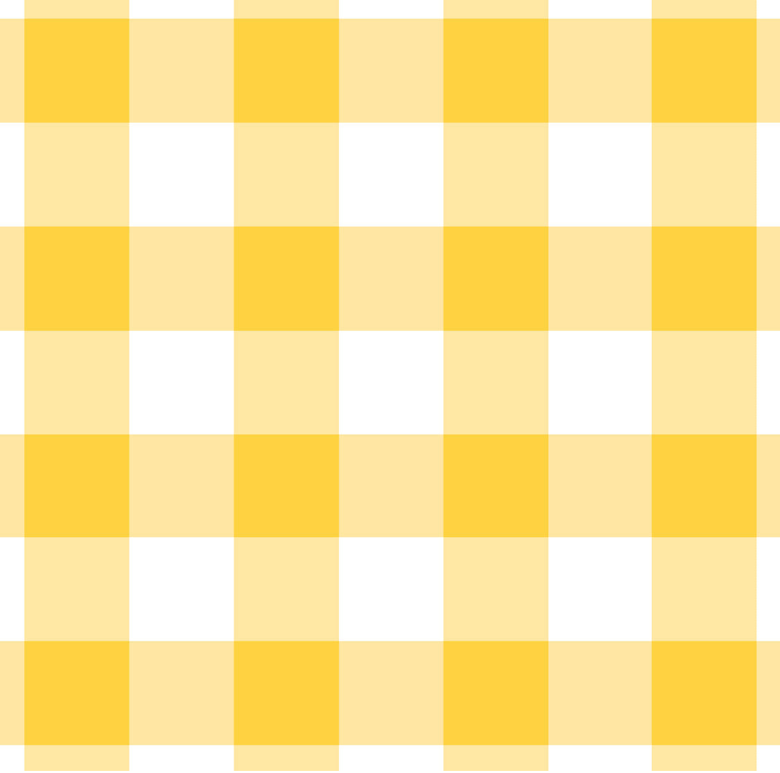 Gingham Yellow Charger - (SQUARE)