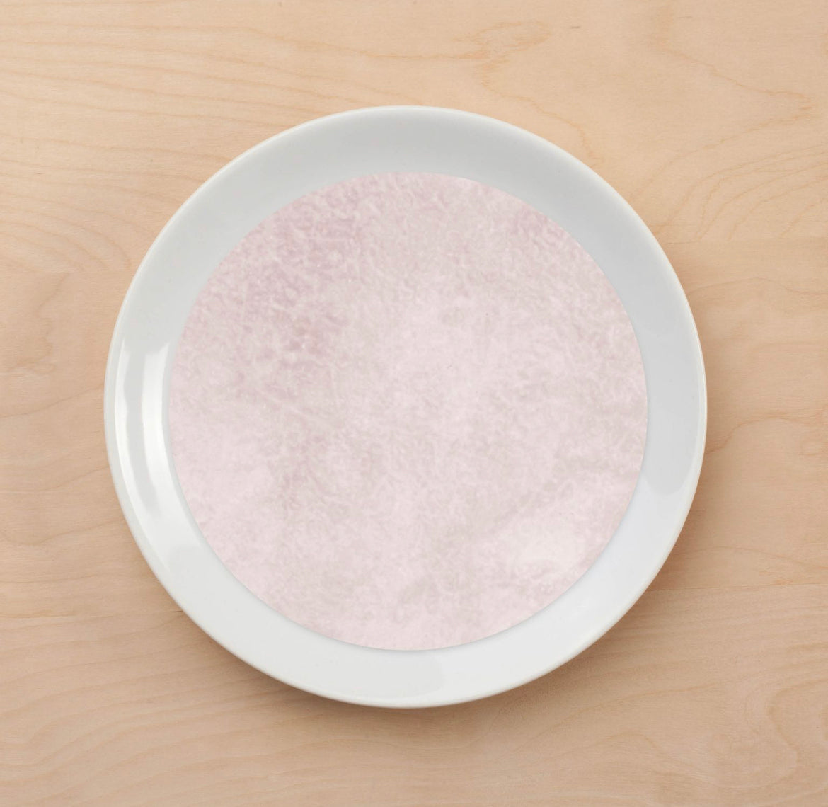 Watercolor Border Pink Plate Accent