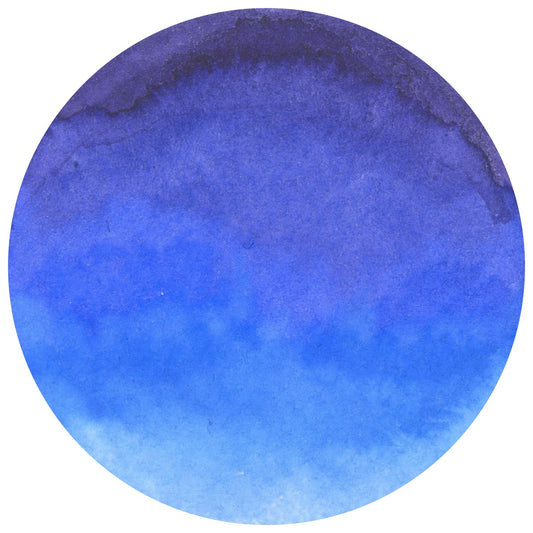 Watercolor Circle Blue