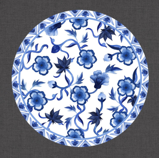 Chinoiserie (Die Cut) Charger (Circle)