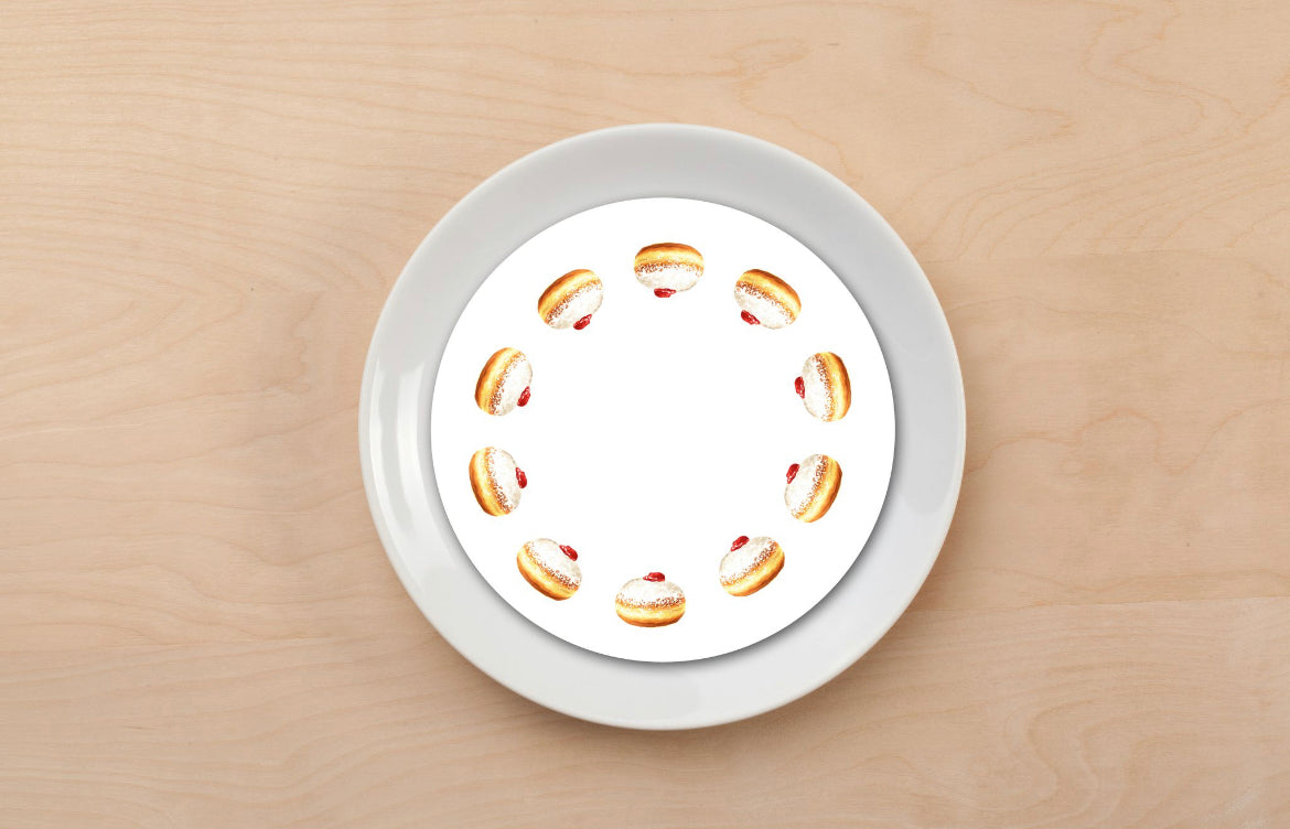 Jelly Donut Plate Accent