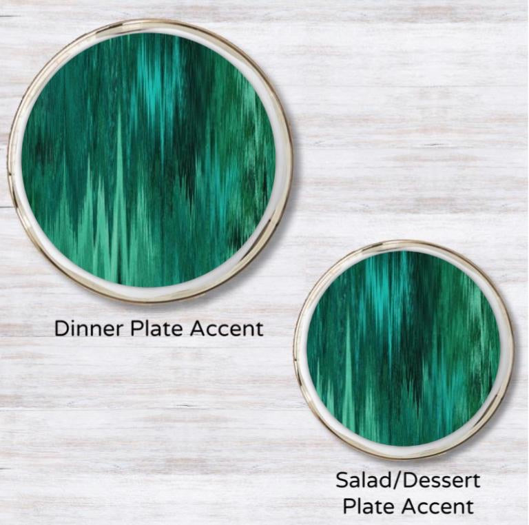 Danke Emerald Forest Plate Accent