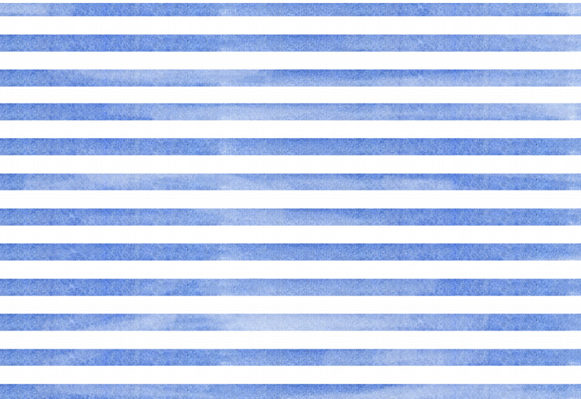 Watercolor Stripe Blue - Placemat