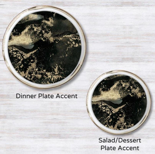 Swirl Gold - Black Plate Accent