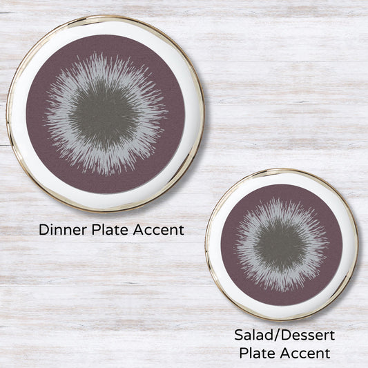 Burst Mauve Plate Accent