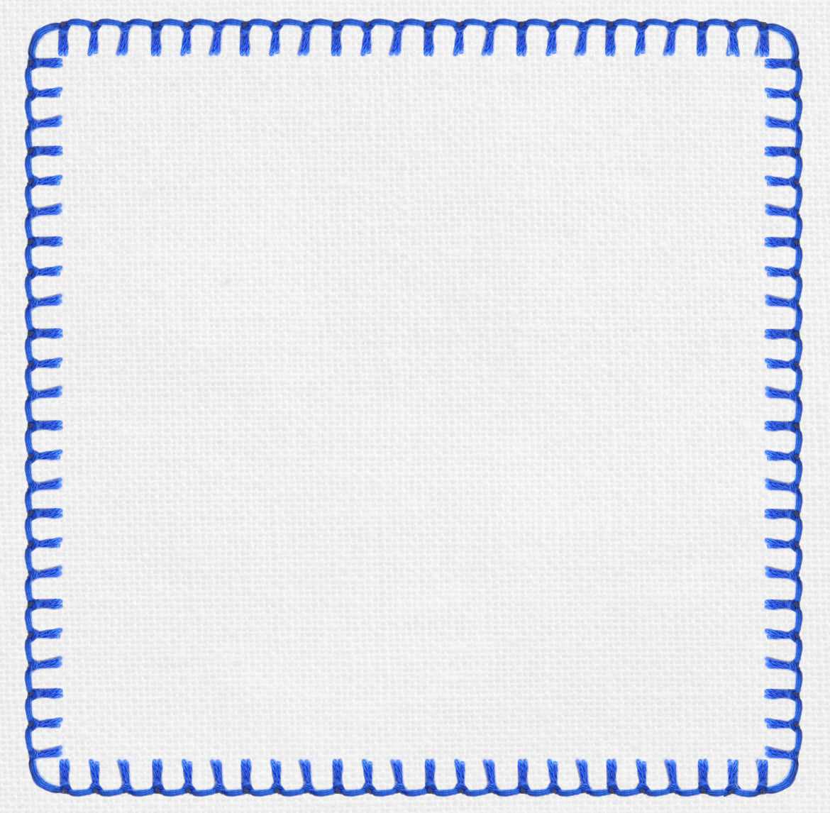 Stitched Royal Blue Charger - (SQUARE)