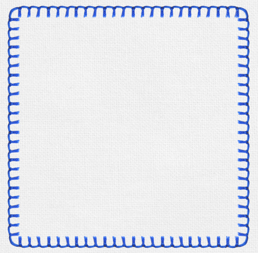 Stitched Royal Blue Charger - (SQUARE)